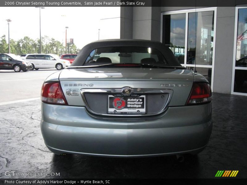 Satin Jade Pearl / Dark Slate Gray 2006 Chrysler Sebring Touring Convertible