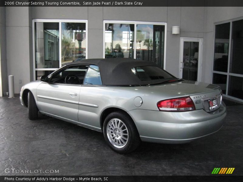 Satin Jade Pearl / Dark Slate Gray 2006 Chrysler Sebring Touring Convertible