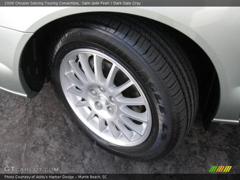 Satin Jade Pearl / Dark Slate Gray 2006 Chrysler Sebring Touring Convertible