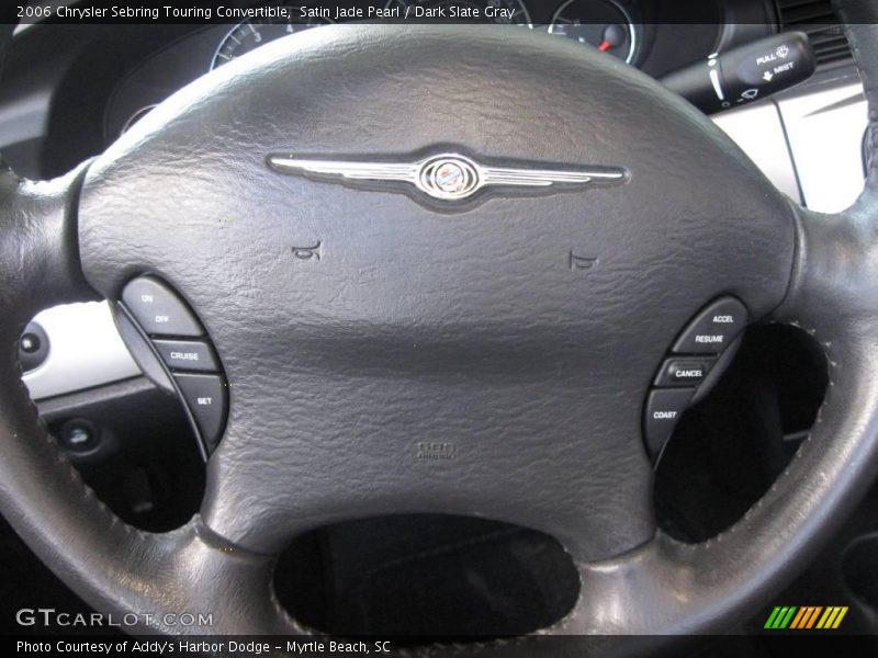 Satin Jade Pearl / Dark Slate Gray 2006 Chrysler Sebring Touring Convertible