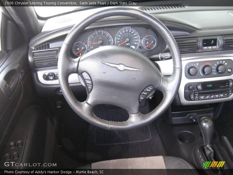 Satin Jade Pearl / Dark Slate Gray 2006 Chrysler Sebring Touring Convertible