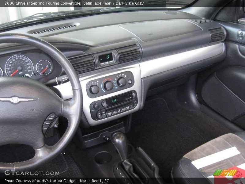 Satin Jade Pearl / Dark Slate Gray 2006 Chrysler Sebring Touring Convertible