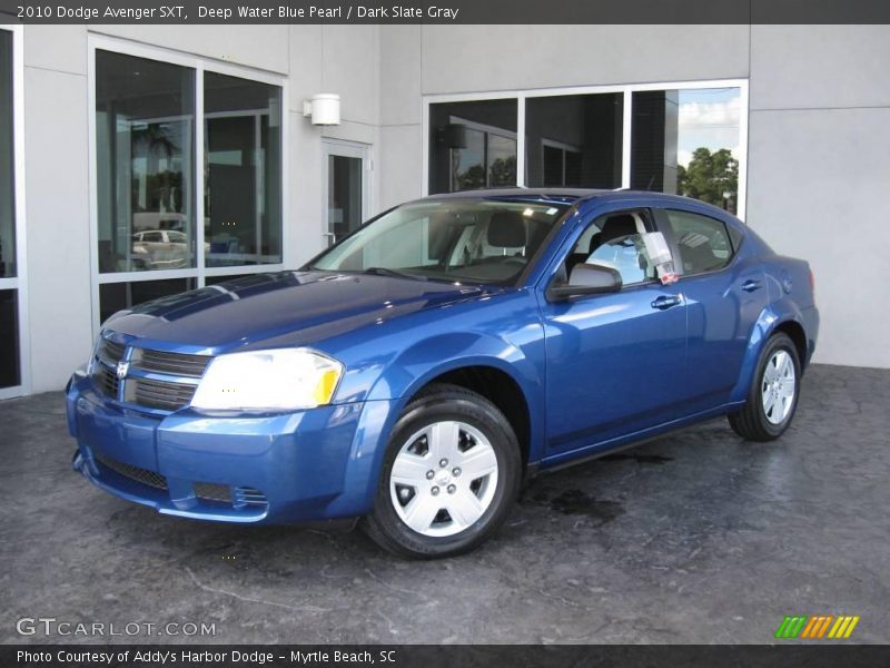 Deep Water Blue Pearl / Dark Slate Gray 2010 Dodge Avenger SXT