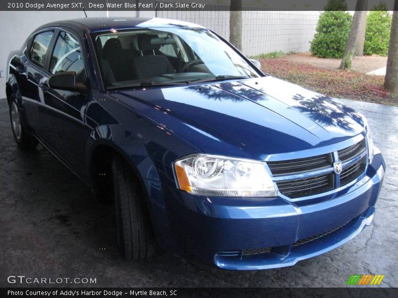 Deep Water Blue Pearl / Dark Slate Gray 2010 Dodge Avenger SXT