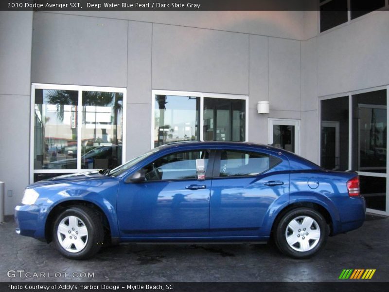Deep Water Blue Pearl / Dark Slate Gray 2010 Dodge Avenger SXT
