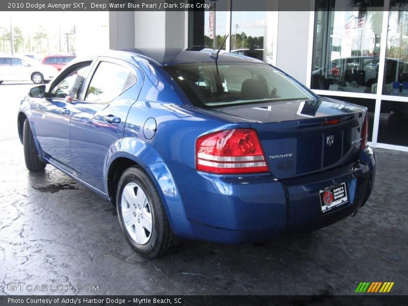 Deep Water Blue Pearl / Dark Slate Gray 2010 Dodge Avenger SXT