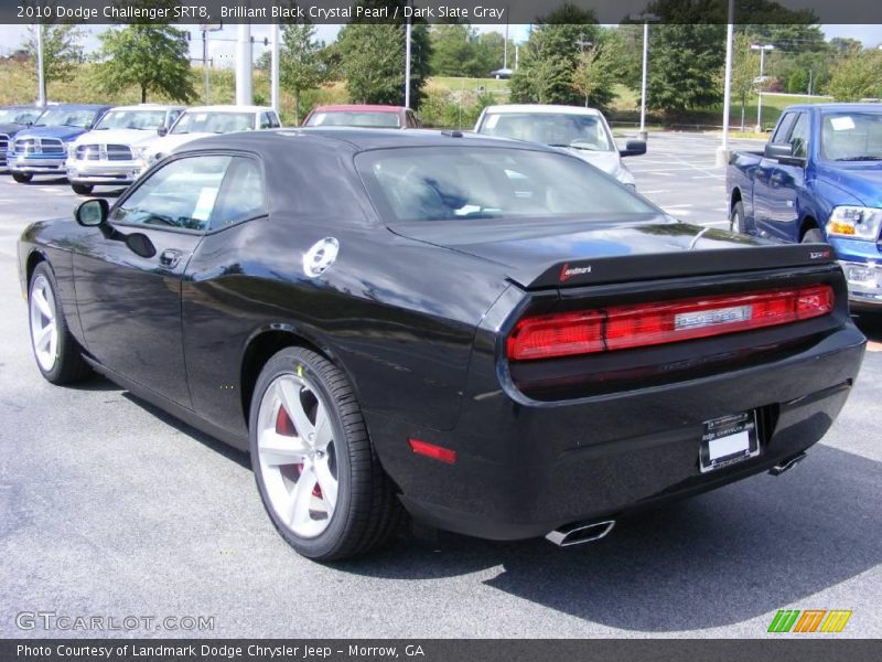 Brilliant Black Crystal Pearl / Dark Slate Gray 2010 Dodge Challenger SRT8
