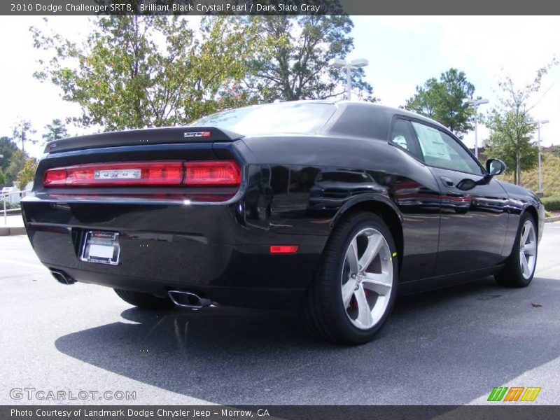 Brilliant Black Crystal Pearl / Dark Slate Gray 2010 Dodge Challenger SRT8