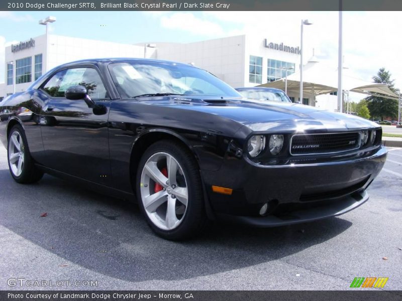 Brilliant Black Crystal Pearl / Dark Slate Gray 2010 Dodge Challenger SRT8