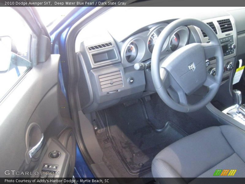 Deep Water Blue Pearl / Dark Slate Gray 2010 Dodge Avenger SXT