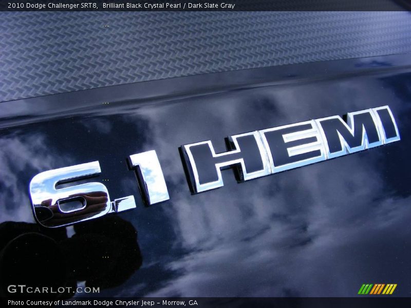 Brilliant Black Crystal Pearl / Dark Slate Gray 2010 Dodge Challenger SRT8