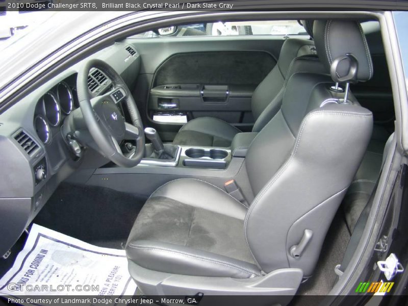 Brilliant Black Crystal Pearl / Dark Slate Gray 2010 Dodge Challenger SRT8