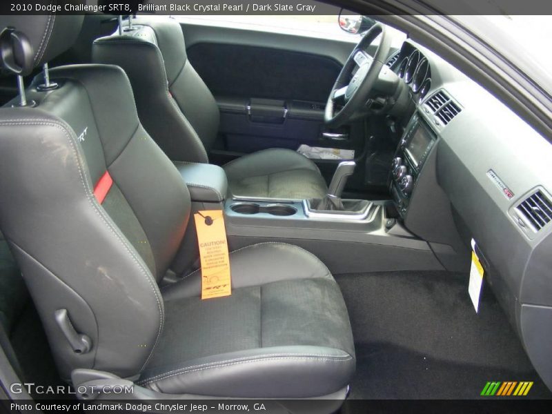 Brilliant Black Crystal Pearl / Dark Slate Gray 2010 Dodge Challenger SRT8