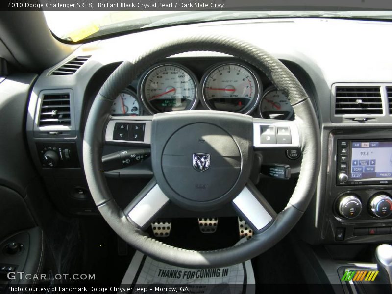 Brilliant Black Crystal Pearl / Dark Slate Gray 2010 Dodge Challenger SRT8