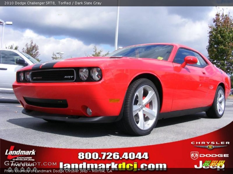 TorRed / Dark Slate Gray 2010 Dodge Challenger SRT8