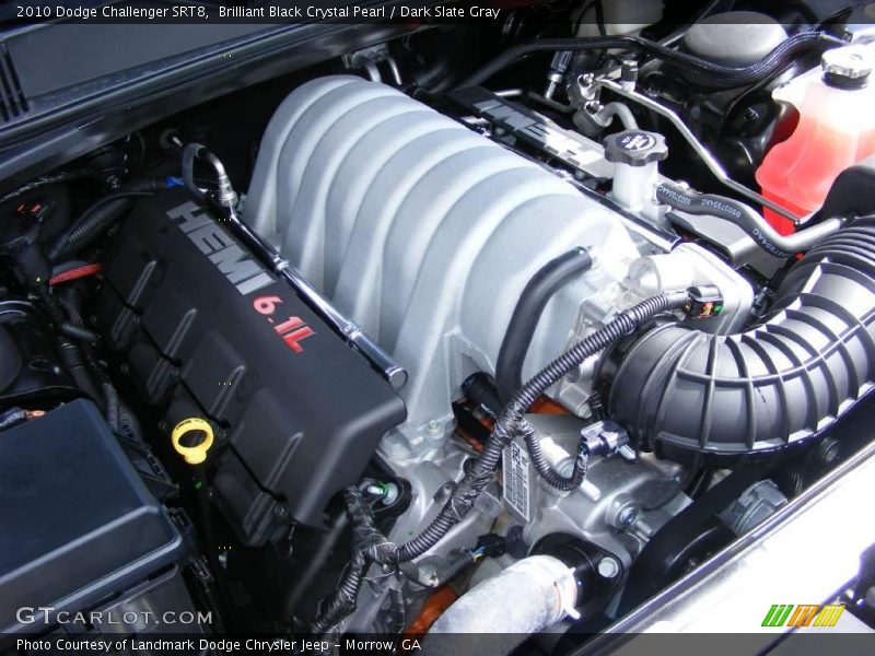 Brilliant Black Crystal Pearl / Dark Slate Gray 2010 Dodge Challenger SRT8