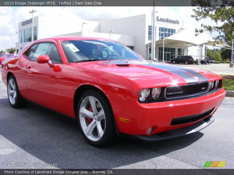 TorRed / Dark Slate Gray 2010 Dodge Challenger SRT8