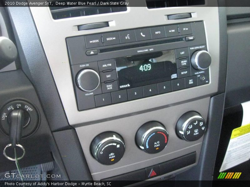 Deep Water Blue Pearl / Dark Slate Gray 2010 Dodge Avenger SXT
