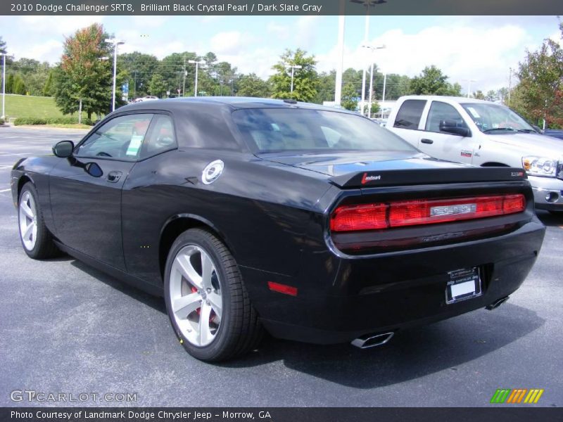 Brilliant Black Crystal Pearl / Dark Slate Gray 2010 Dodge Challenger SRT8
