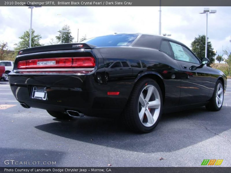 Brilliant Black Crystal Pearl / Dark Slate Gray 2010 Dodge Challenger SRT8