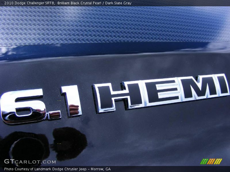 Brilliant Black Crystal Pearl / Dark Slate Gray 2010 Dodge Challenger SRT8