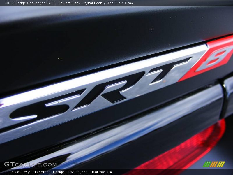 Brilliant Black Crystal Pearl / Dark Slate Gray 2010 Dodge Challenger SRT8