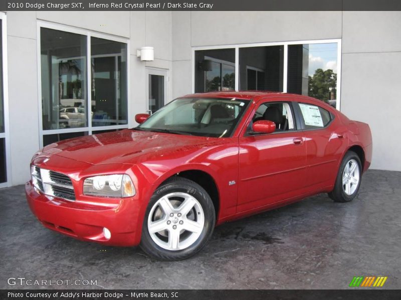Inferno Red Crystal Pearl / Dark Slate Gray 2010 Dodge Charger SXT