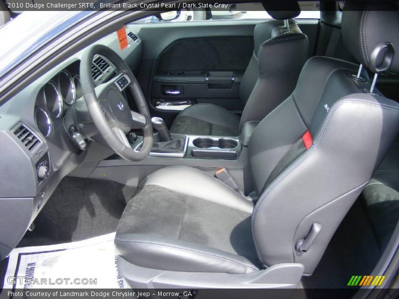 Brilliant Black Crystal Pearl / Dark Slate Gray 2010 Dodge Challenger SRT8
