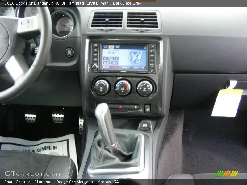Brilliant Black Crystal Pearl / Dark Slate Gray 2010 Dodge Challenger SRT8