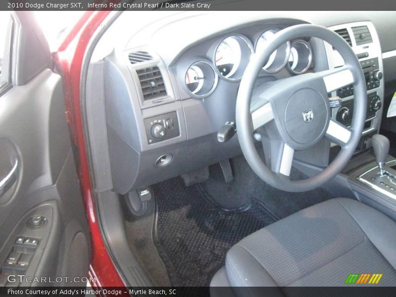 Inferno Red Crystal Pearl / Dark Slate Gray 2010 Dodge Charger SXT