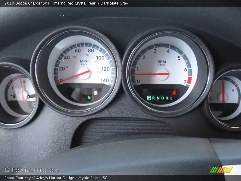 Inferno Red Crystal Pearl / Dark Slate Gray 2010 Dodge Charger SXT