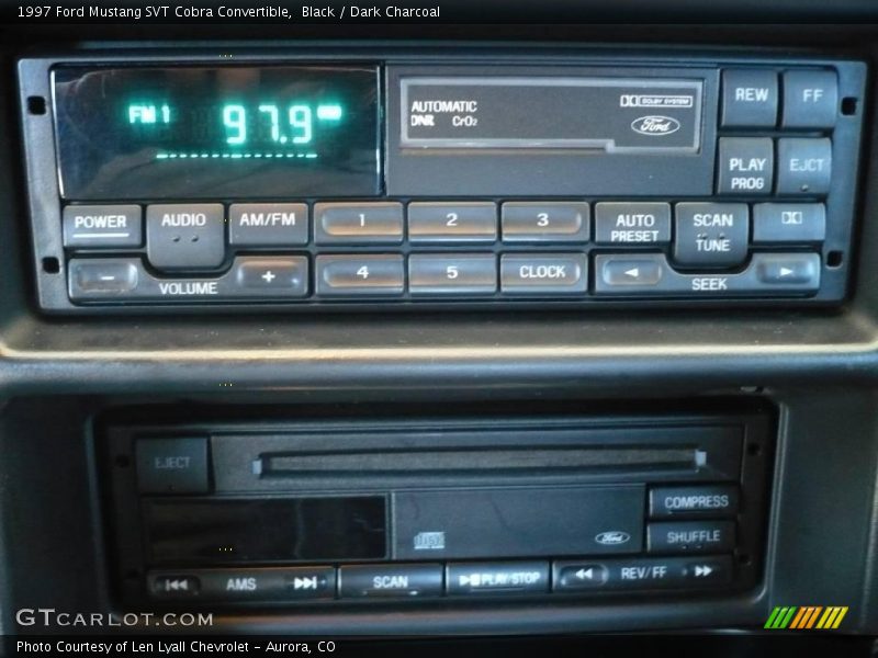 Black / Dark Charcoal 1997 Ford Mustang SVT Cobra Convertible