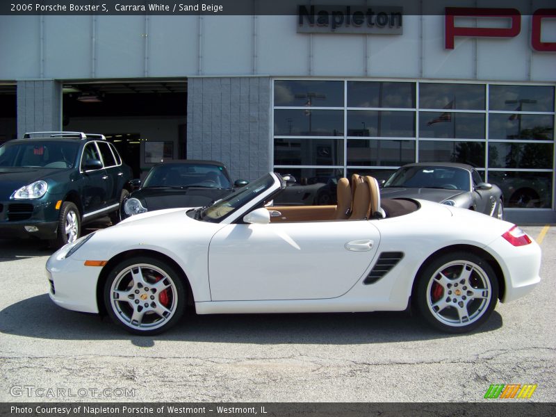 Carrara White / Sand Beige 2006 Porsche Boxster S
