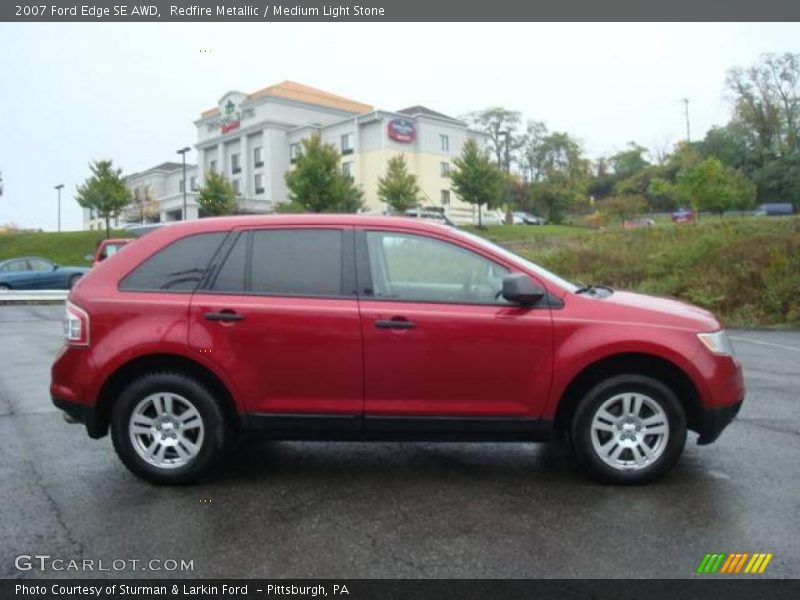 Redfire Metallic / Medium Light Stone 2007 Ford Edge SE AWD