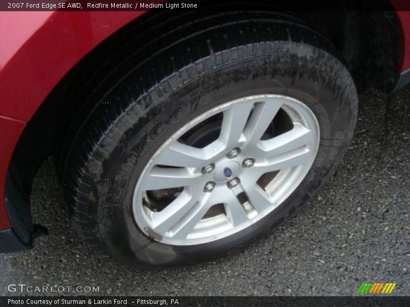 Redfire Metallic / Medium Light Stone 2007 Ford Edge SE AWD