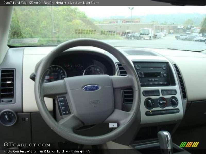 Redfire Metallic / Medium Light Stone 2007 Ford Edge SE AWD