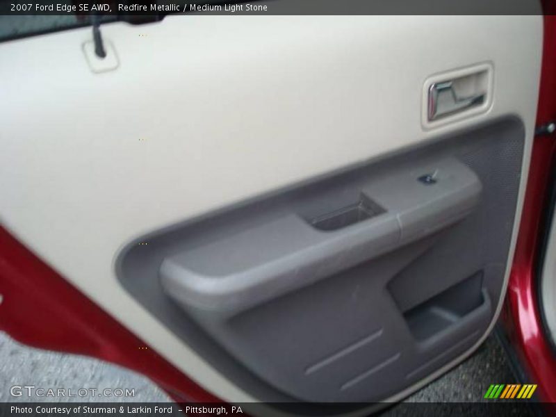 Redfire Metallic / Medium Light Stone 2007 Ford Edge SE AWD