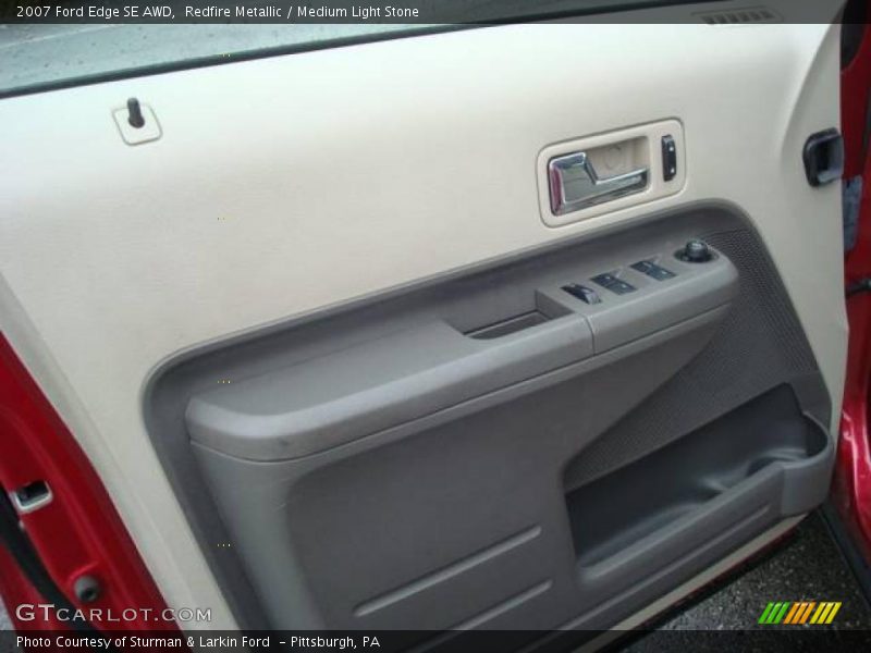 Redfire Metallic / Medium Light Stone 2007 Ford Edge SE AWD