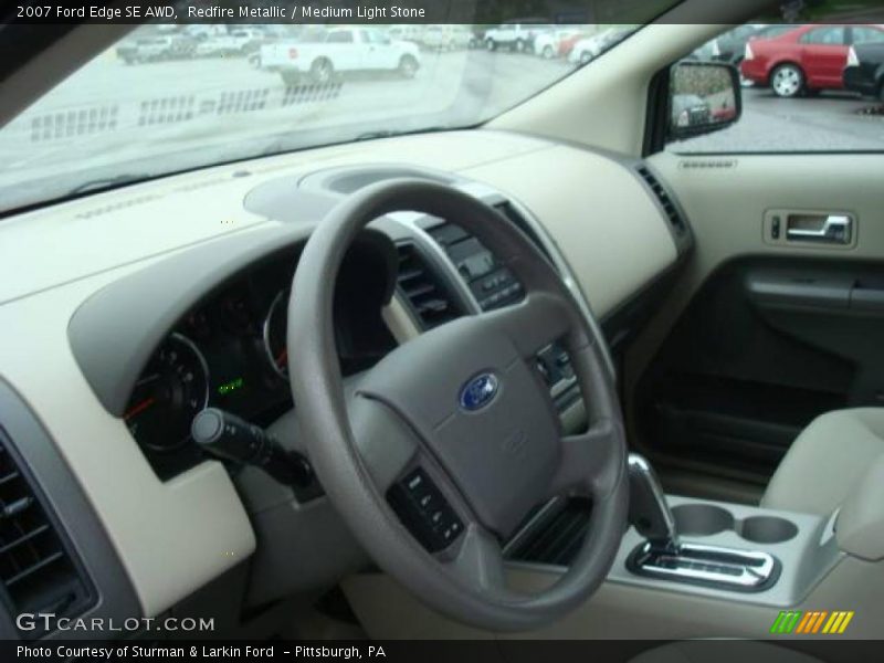 Redfire Metallic / Medium Light Stone 2007 Ford Edge SE AWD