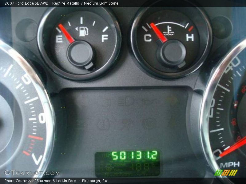 Redfire Metallic / Medium Light Stone 2007 Ford Edge SE AWD