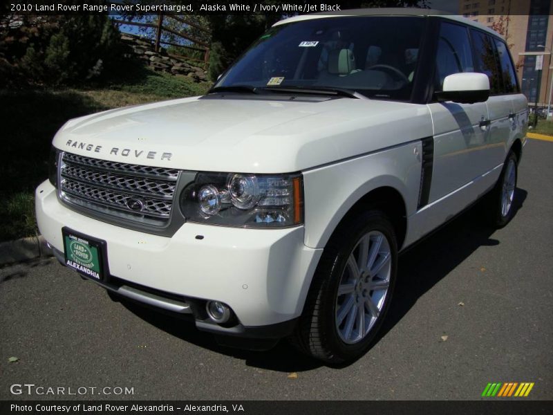Alaska White / Ivory White/Jet Black 2010 Land Rover Range Rover Supercharged