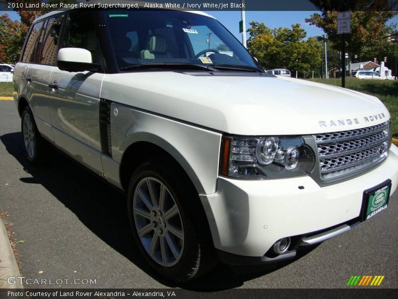 Alaska White / Ivory White/Jet Black 2010 Land Rover Range Rover Supercharged