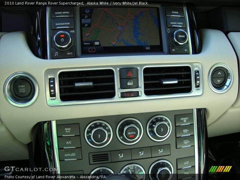 Alaska White / Ivory White/Jet Black 2010 Land Rover Range Rover Supercharged