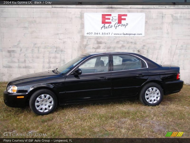 Black / Gray 2004 Kia Optima LX