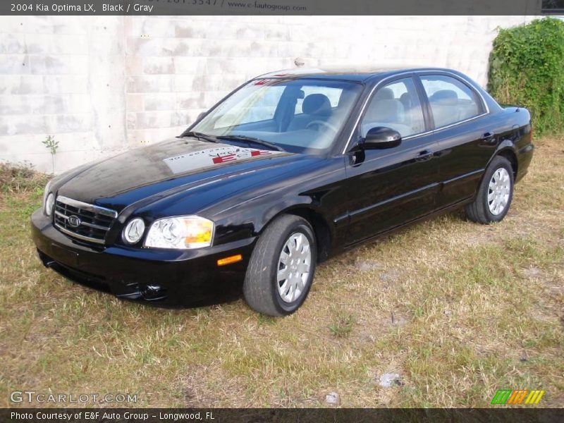 Black / Gray 2004 Kia Optima LX