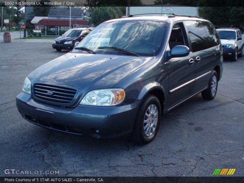 Misty Blue / Gray 2002 Kia Sedona LX