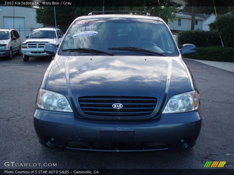Misty Blue / Gray 2002 Kia Sedona LX