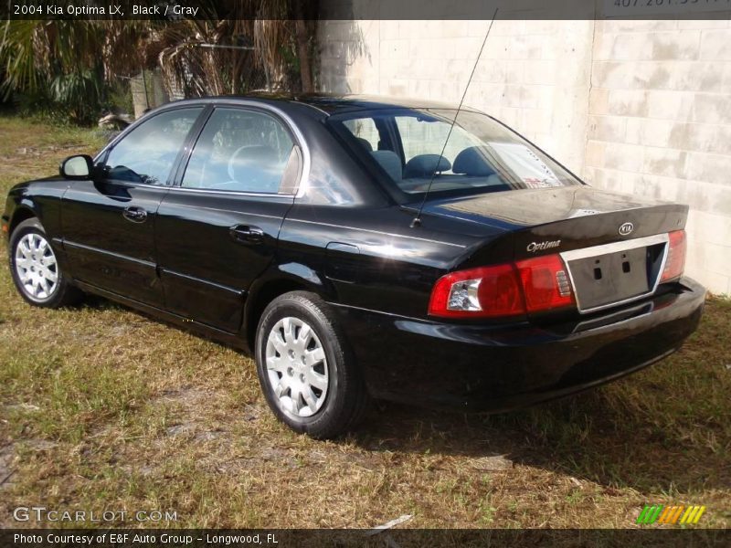 Black / Gray 2004 Kia Optima LX