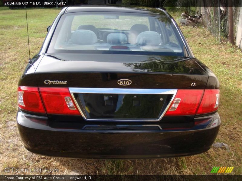 Black / Gray 2004 Kia Optima LX