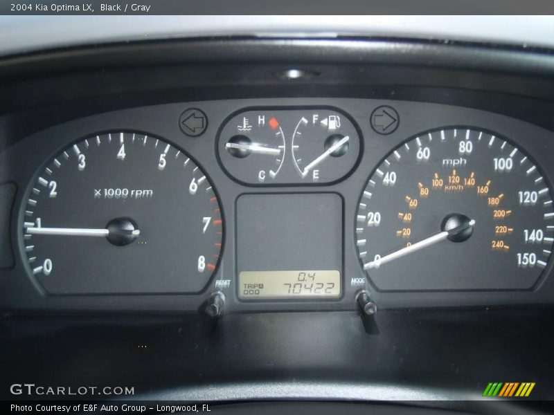Black / Gray 2004 Kia Optima LX